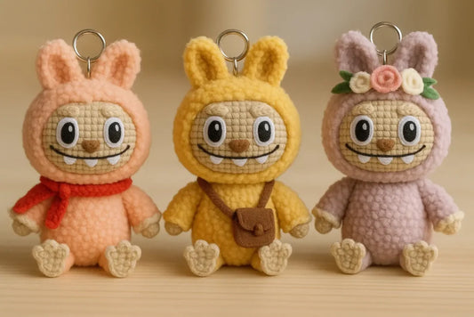 Labubu Amigurumi Crochet Pattern PDF - Complete Step-by-Step Guide with Photos - Instant Download Digital Pattern