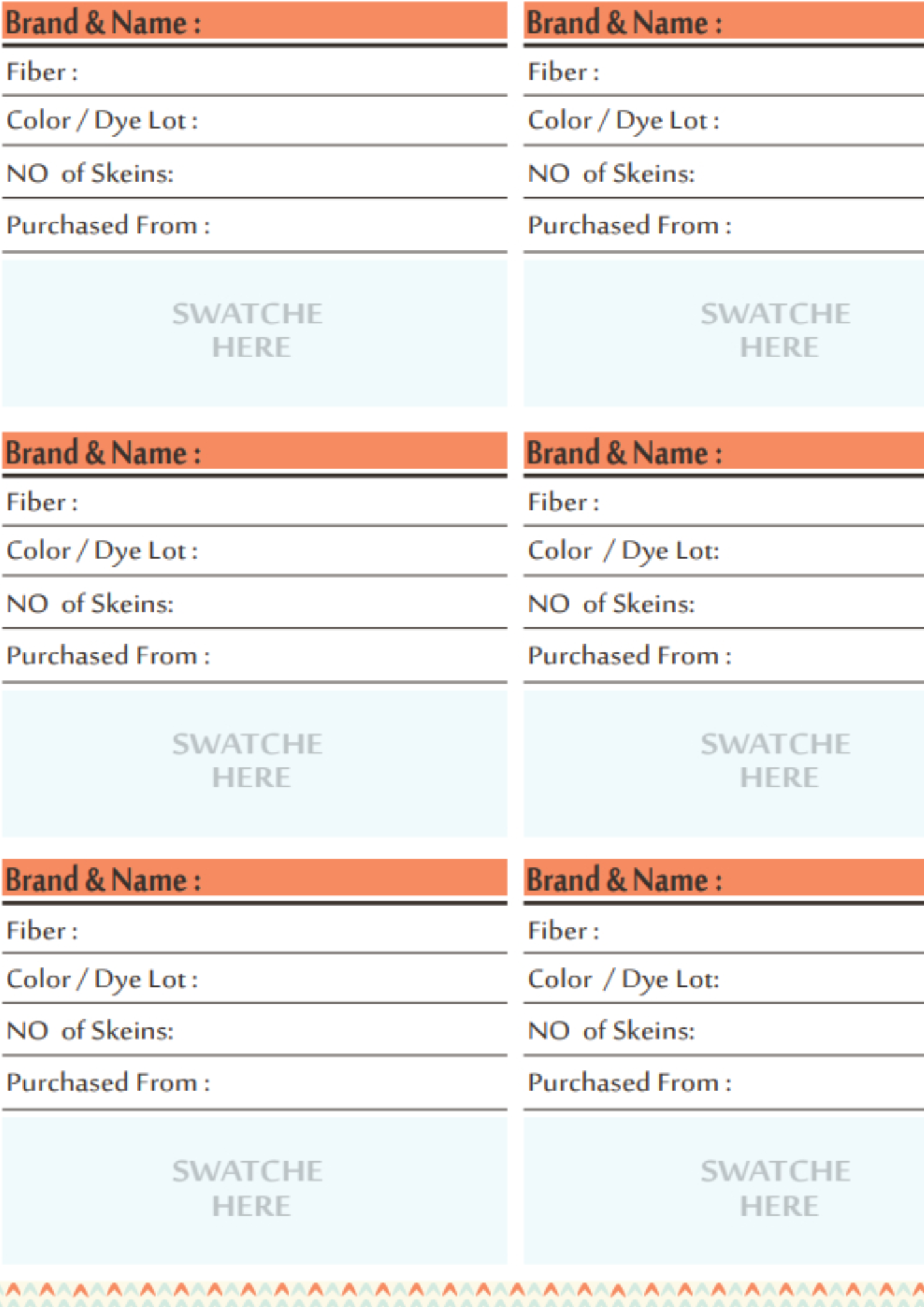 Knitting & Crochet Planner (A4 Printable) – The Perfect Project Organizer for Yarn Lovers