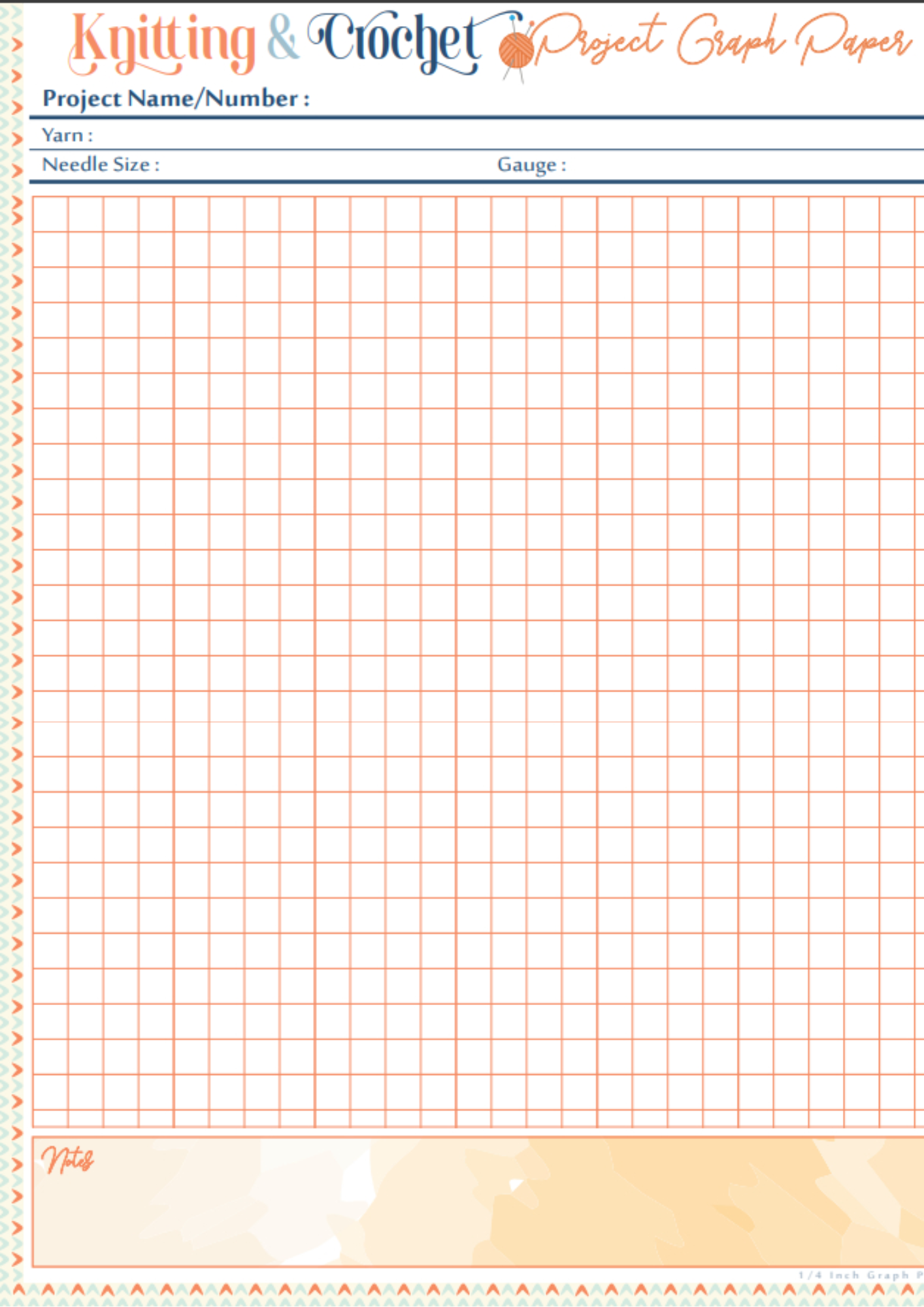 Knitting & Crochet Planner (A4 Printable) – The Perfect Project Organizer for Yarn Lovers
