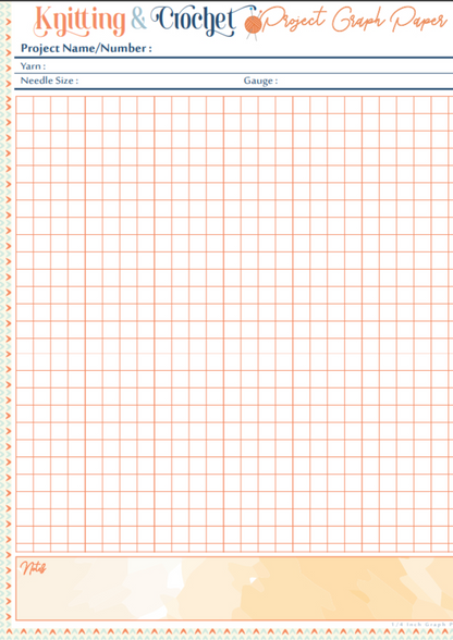 Knitting & Crochet Planner (A4 Printable) – The Perfect Project Organizer for Yarn Lovers