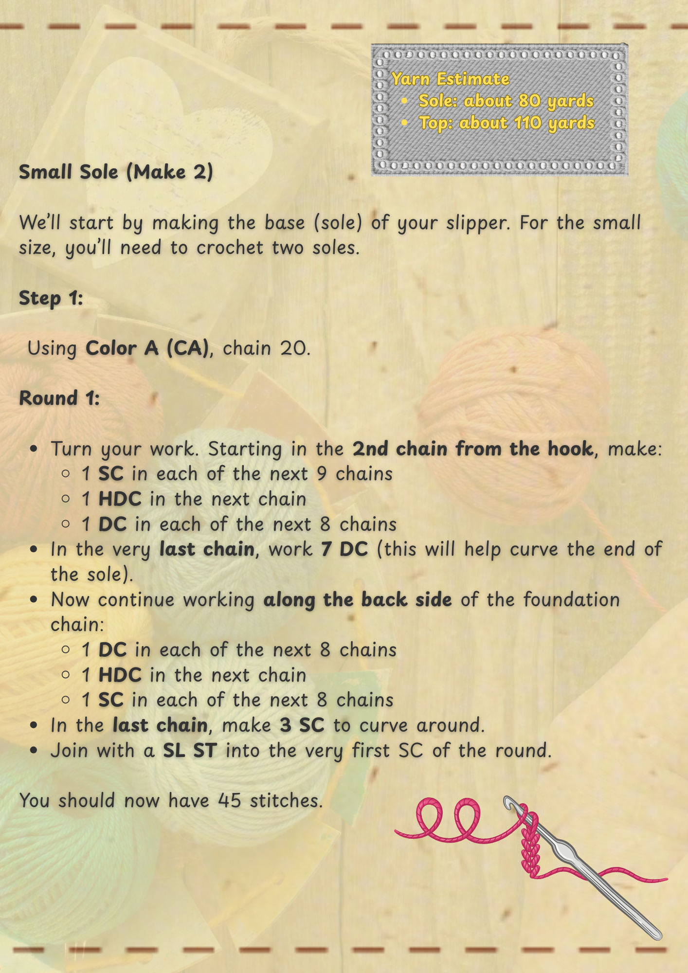 2 Hour Crochet Slipper Pattern – Easy DIY Crochet PDF Tutorial